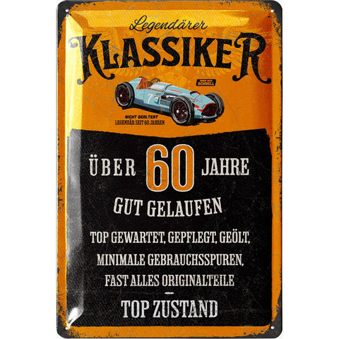 Blechschild Geburtstag Klassiker 60 Jahre