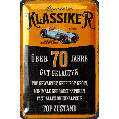 Blechschild Geburtstag Klassiker 70 Jahre