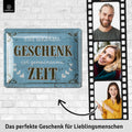 Blechschild Geschenk Zeit