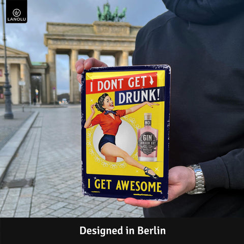 Blechschild get awesome