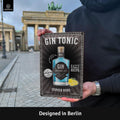 Blechschild Gin Tonic Flasche