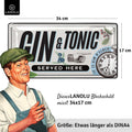 Blechschild Gin & Tonic