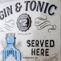 Gin Tonic Blechschild