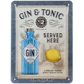 Gin Tonic Blechschild