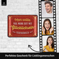 Blechschild Zeit mit Glücklichsein