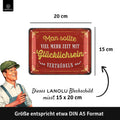 Blechschild Zeit mit Glücklichsein