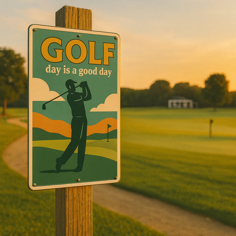 Golf Day is a good Day Blechschild