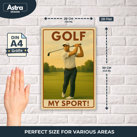 Golf my Sport Blechschild - 20x30cm