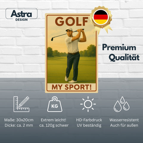 Golf my Sport Blechschild