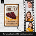 Blechschild Grill An