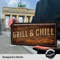 Blechschild Grill & Chill