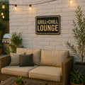 Grill und Chill Lounge Blechschild