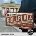 Blechschild Grillplatz