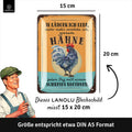 Blechschild Hähne