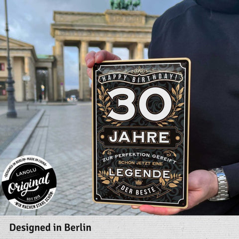 Blechschild Der Beste 30 Jahre