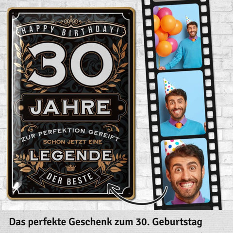 Blechschild Der Beste 30 Jahre