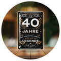 Blechschild Der Beste 40 Jahre 
