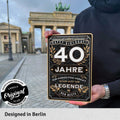 Blechschild Der Beste 40 Jahre 