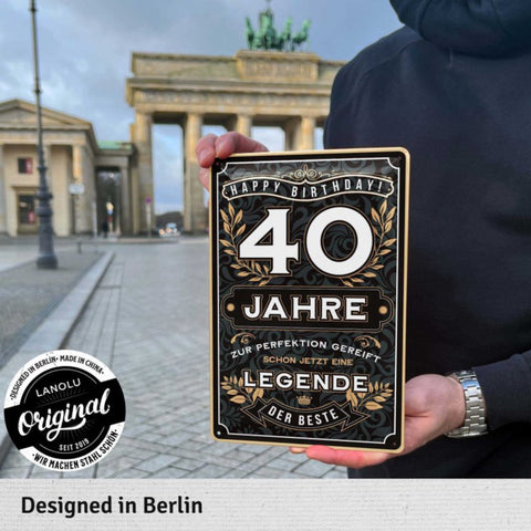 Blechschild Der Beste 40 Jahre 