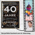 Blechschild Der Beste 40 Jahre 