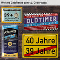 Blechschild Der Beste 40 Jahre 