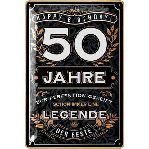 Blechschild 50 Jahre Legende