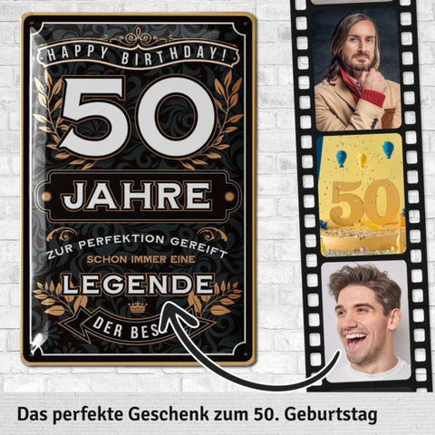 Blechschild 50 Jahre Legende