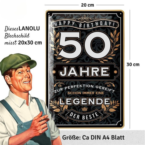 Blechschild 50 Jahre Legende