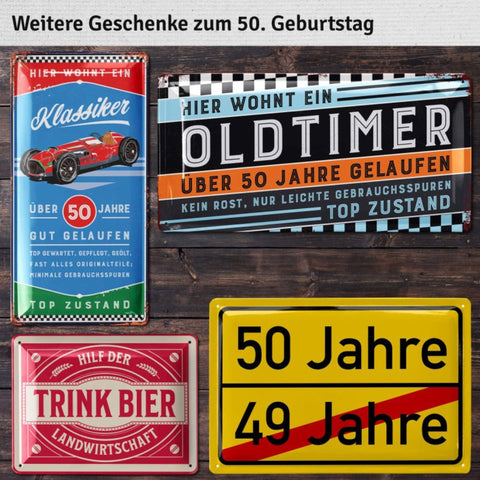 Blechschild 50 Jahre Legende