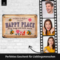 Blechschild Happy Place