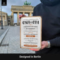 Blechschild Oma & Opa Hausregeln