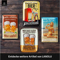 Blechschild Glück anfassen Bier