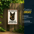 Schäferhund Hier wache ich Blechschild