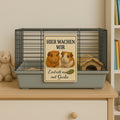Hier wachen wir Meerschweinchen Blechschild
