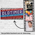 Blechschild Oldtimer 40 Jahre