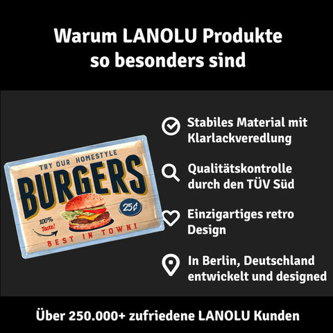 Blechschild Homestyle Burgers