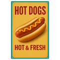 Hot Dog Blechschild 
