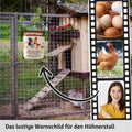 Blechschild Vorsicht Hühner