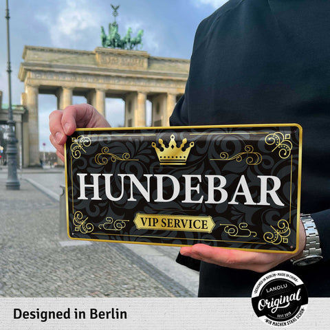 Blechschild Hundebar
