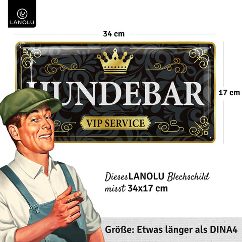 Blechschild Hundebar