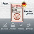 Kein Hundeklo Blechschild