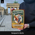 Blechschild Endlich Wochenende mit Bier