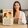 I love you Blechschild