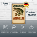 Ich geh jetzt Angeln Blechschild