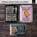Blechschild Faultier Spruch