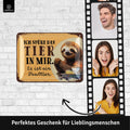 Blechschild Tier in mir Faultier