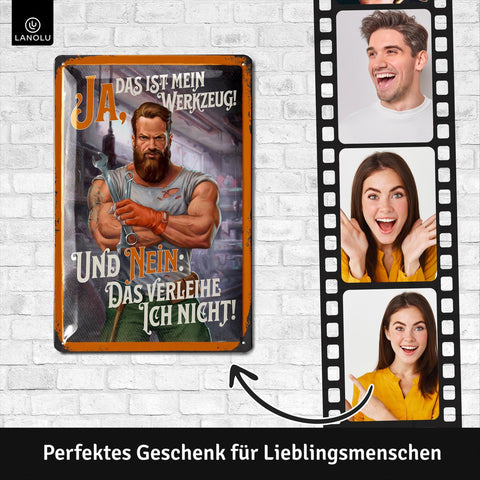 Blechschild Das ist mein Werkzeug