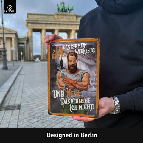 Blechschild Das ist mein Werkzeug
