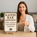 Kaffe Bar Blechschild