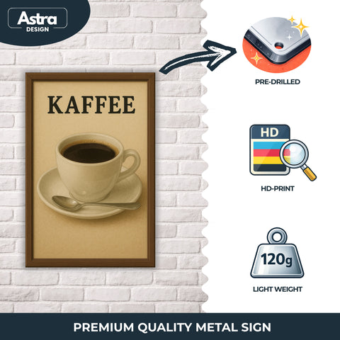 Kaffee Blechschild - 20x30cm